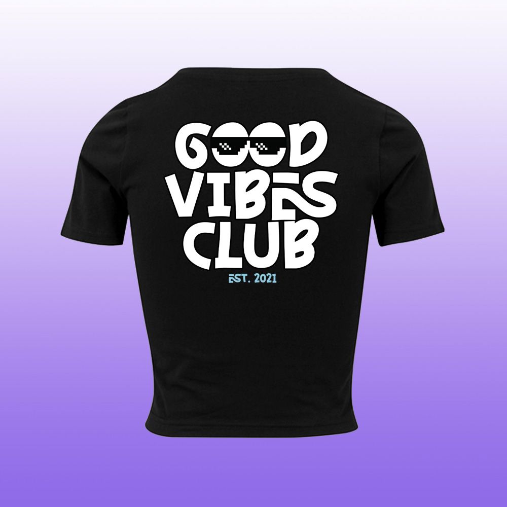 Good Vibes Club Crop Top – Bild 2